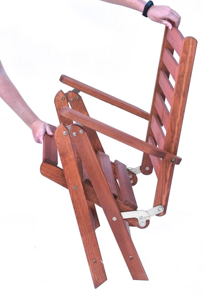 Rojaplast SORRENTO záhradné kreslo drevené