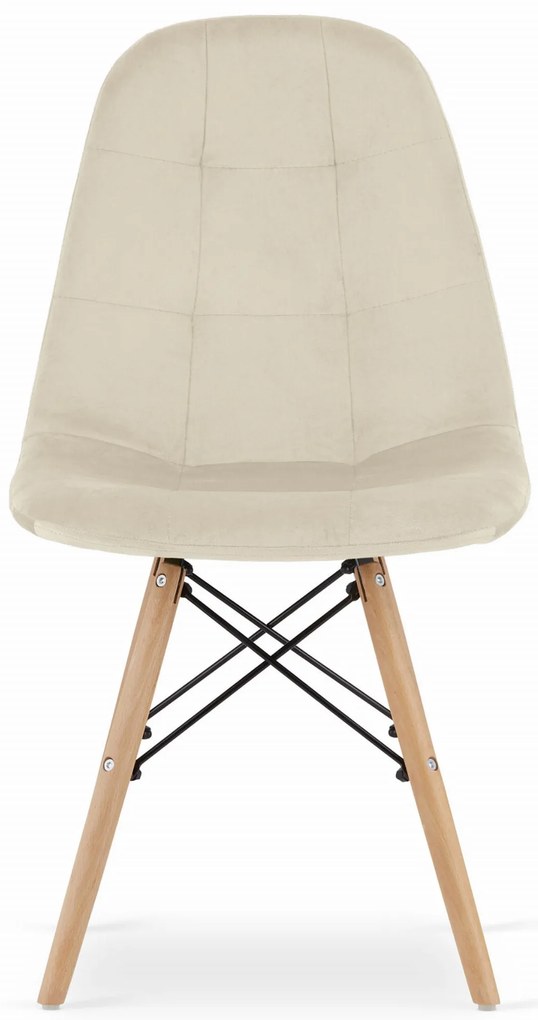 "Stolička DUMO - béžový zamat x 4" "9401 71 00 00"