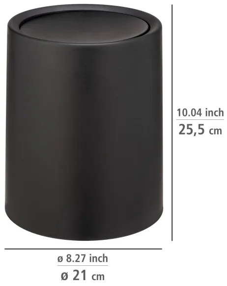 WENKO 25208100 - Kôš ATRI 21x25,5 cm čierna