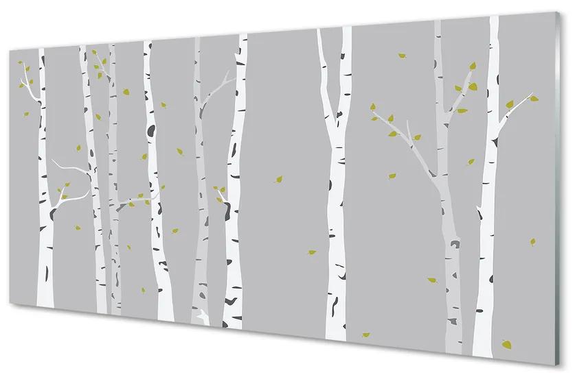Nástenný panel  ilustrácie brezy 100x50 cm