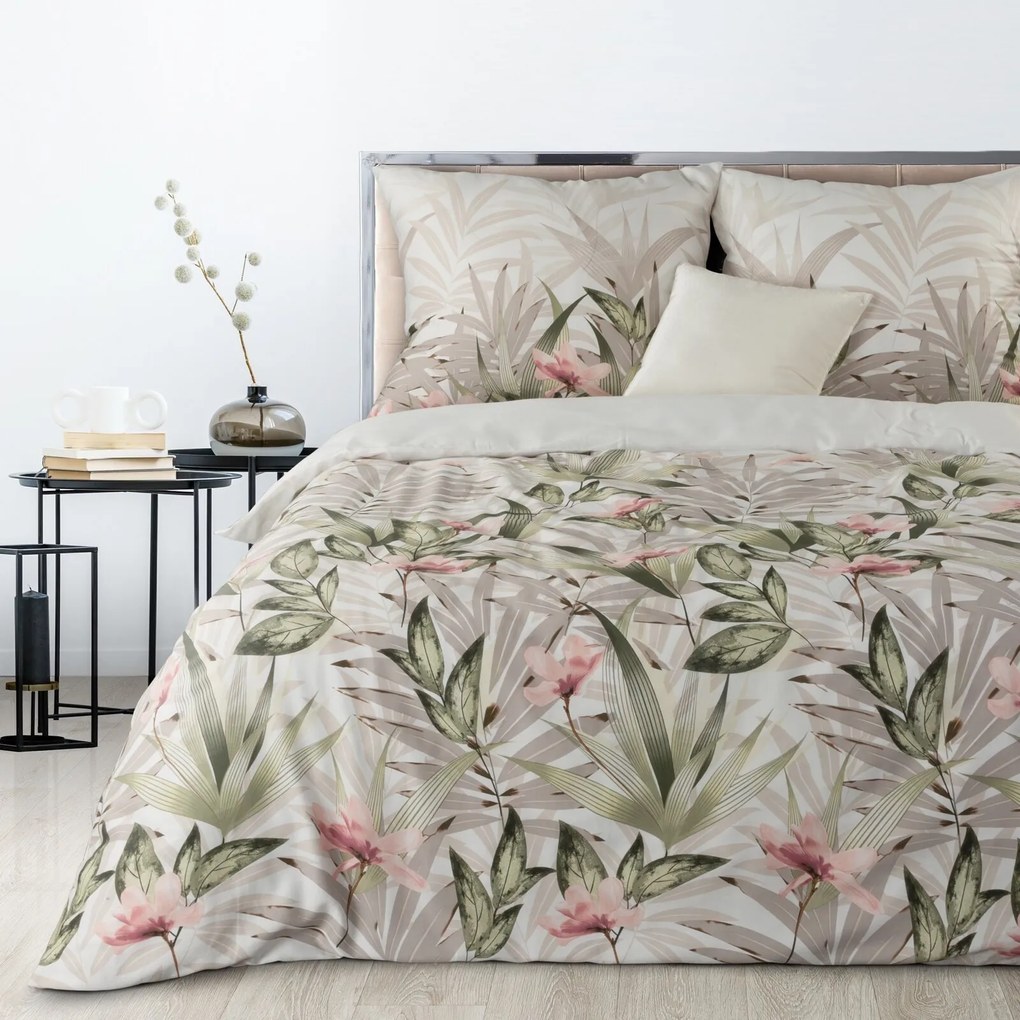 SATÉNOVÉ OBLIEČKY SPRING08 200X220 CM, 2KS 70X80 CM VZOROVNÉ