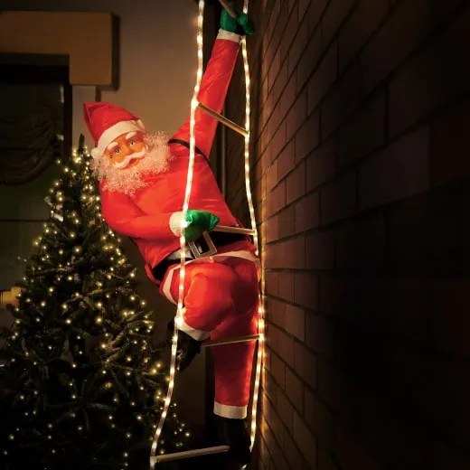 InternetovaZahrada Mikuláš na rebríku-120 LED diód