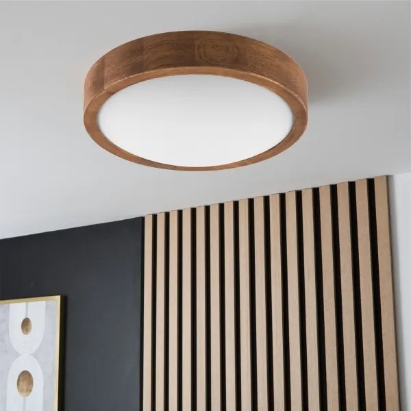 Brilagi - LED Stropné svietidlo CARVALHO SLIM 1xE27/60W/230V dub čerešňa pr. 27 cm