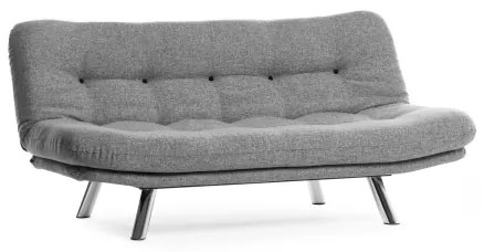 Dvojmiestná rozkladacia pohovka BINA svetlosivá