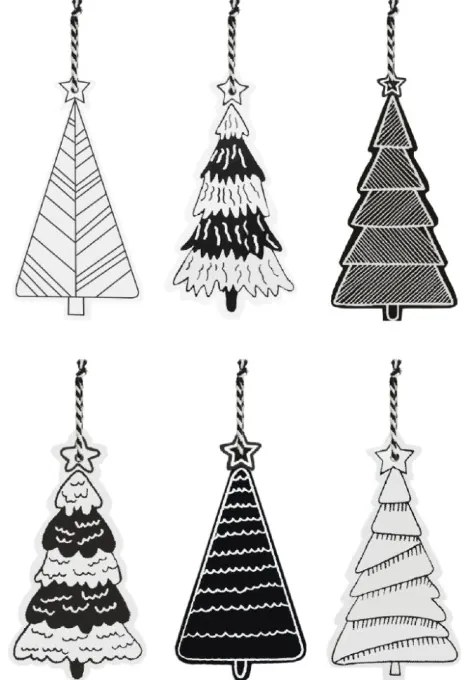 Vianočné ozdoby KL-21X16 (12 ks)