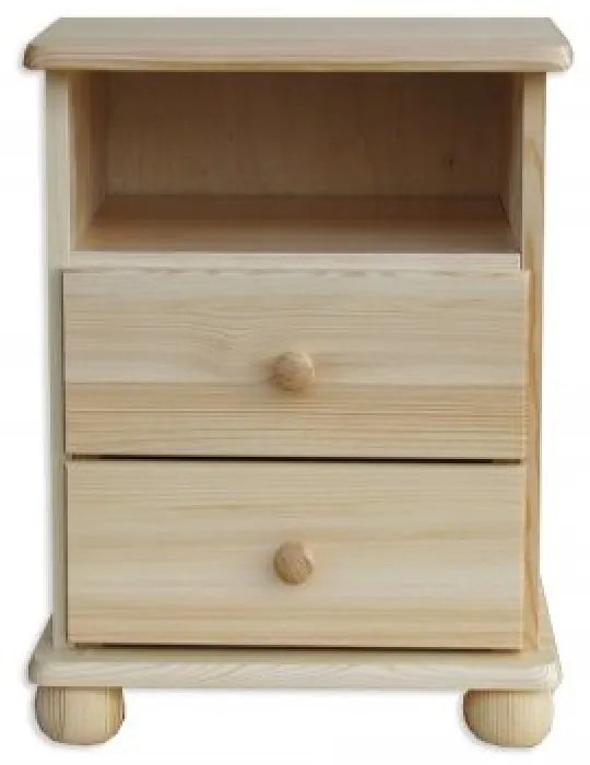 ComfortMatrace Nočný stolík z masívu FELIX Barva: orech