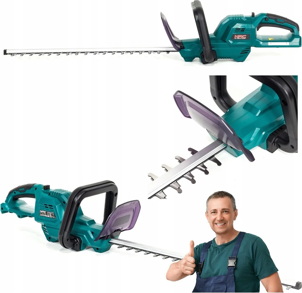 Akumulátorové Nožnice Nac Nožnice Na Živý Plot, Strihanie Konárov, Rukoväť 180°