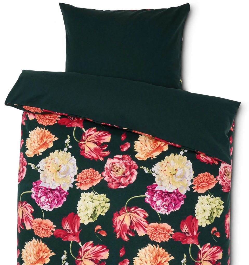 Flanelová posteľná bielizeň, štandardná veľkosť, zelená