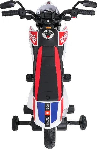 Elektrická motorka Aprilia RX biela