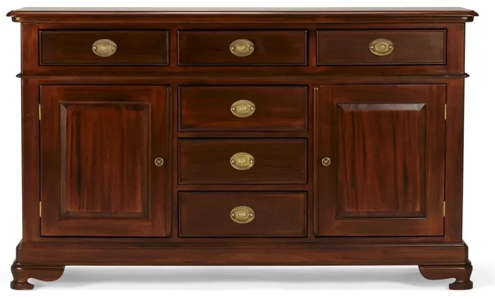 furniture-nabytek.cz - Masívny príborník Cambridge II z mahagónu, lakovaný, hnedý