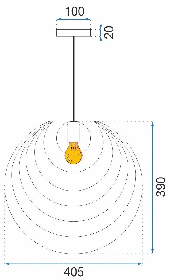 Toolight - Moderná stropná lampa APP427-1CP, ružové zlato, OSW-00559