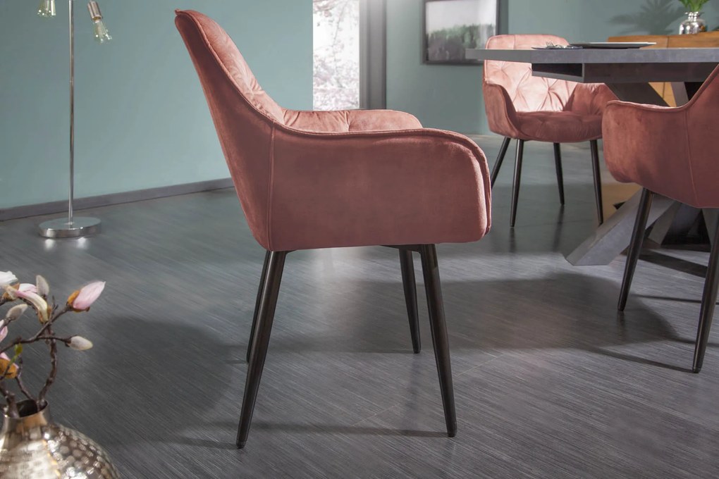 Stolička Milano brown velvet