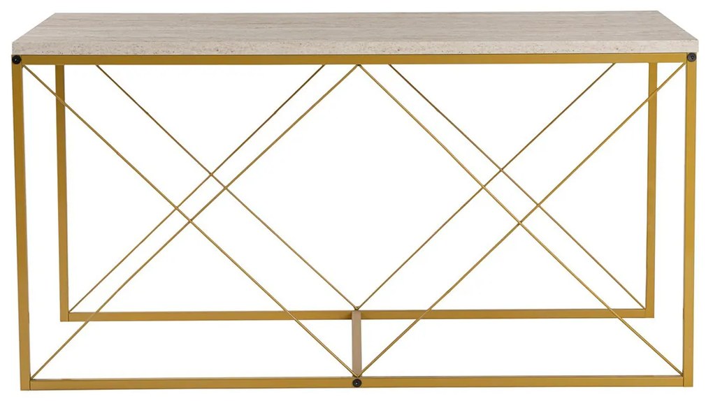 Konferenčný stolík Defne Gold Travertine