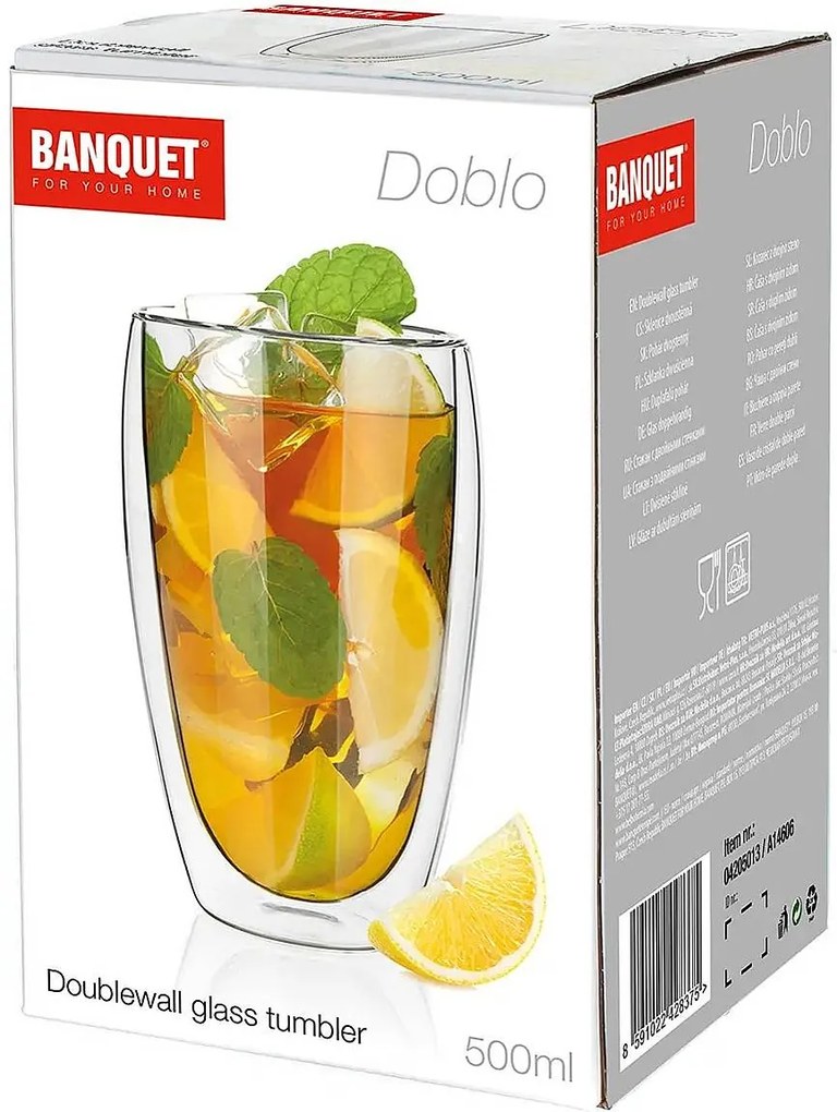 Banquet Dvojstenný pohár Doblo 500 ml
