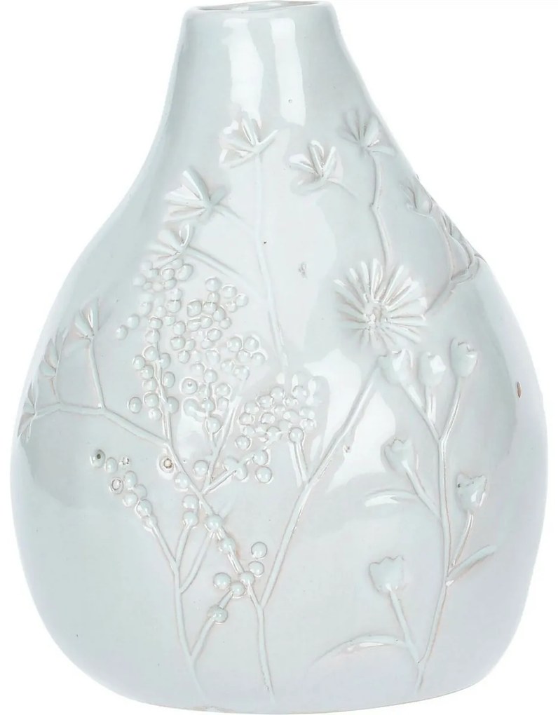 Porcelánová váza s dekorom kvetín Lena, 10,5 x 14 cm