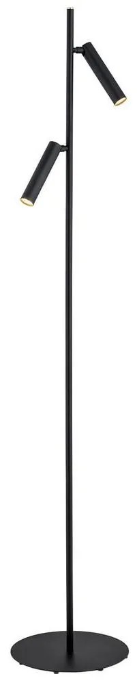 Argon 7082 - Stojacia lampa TORRE 2xG9/6W/230V čierna