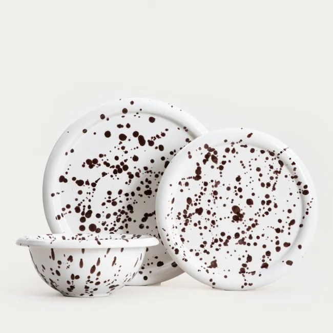 Miska WILORA biela / hnedá 766800