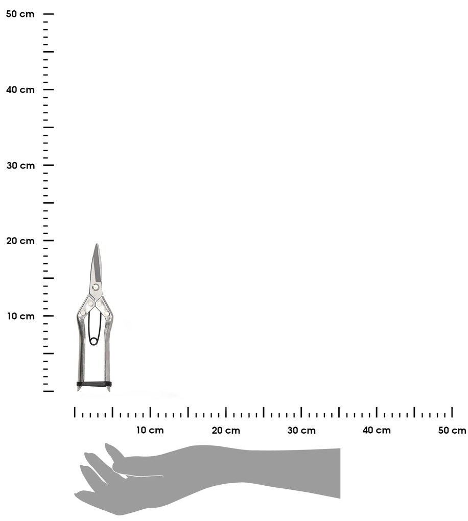 Záhradné nožnice Zak, strieborná