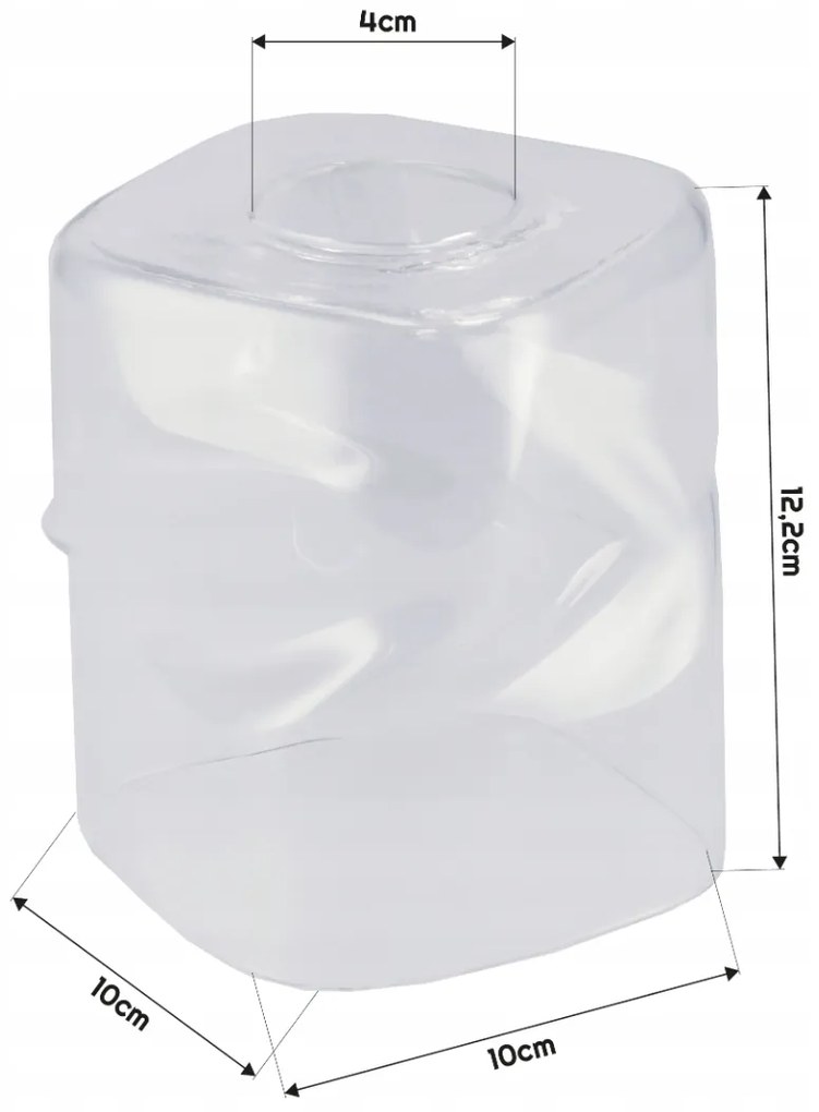 BERGE Závesné stropné svietidlo, LED E27 luster, sklo, rolovacie, priehľadné