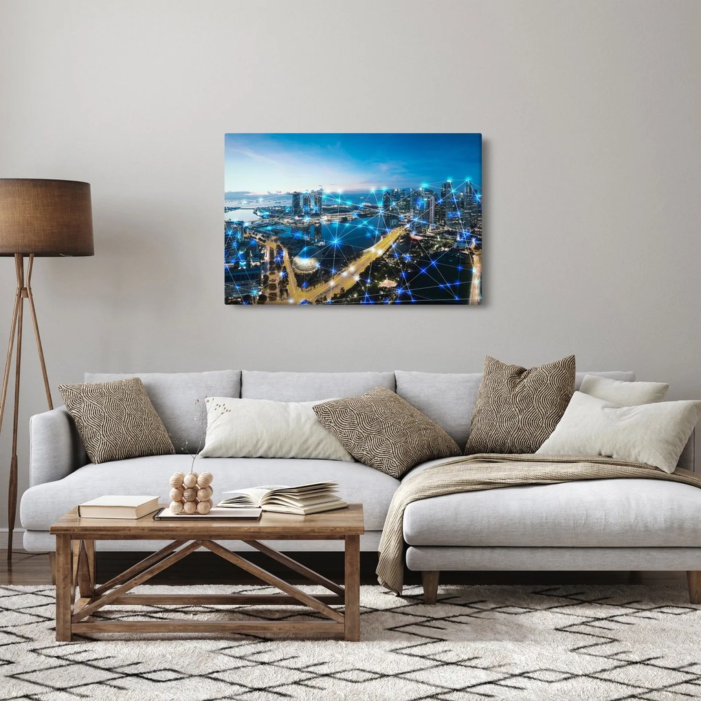 Obraz - Mestská sieť (90x60 cm)