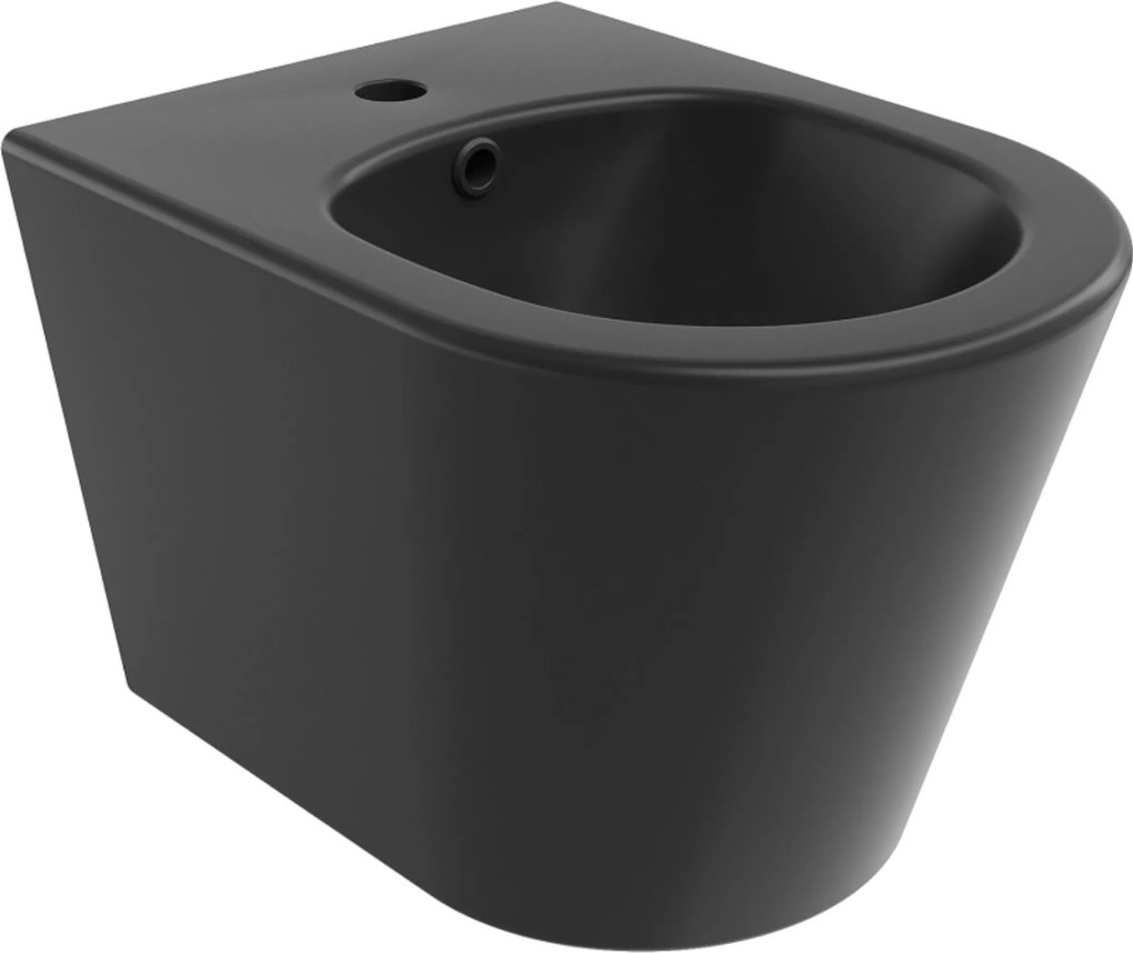Erga Vento, závesný bidet 485x360x320 mm, čierna matná, ERG-V03-VENTO-BD-BK