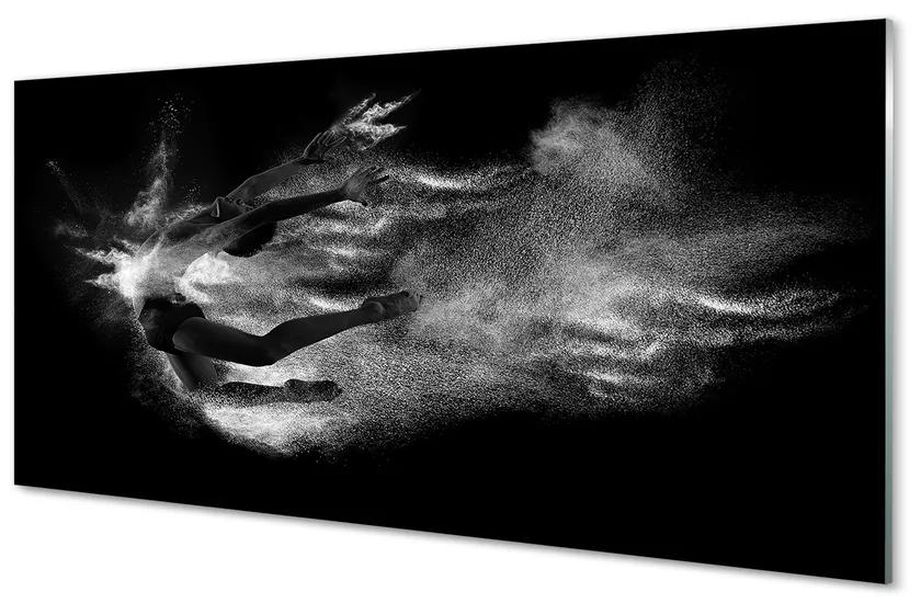 Obraz plexi Žena baletné dymové šedé pozadie 140x70 cm