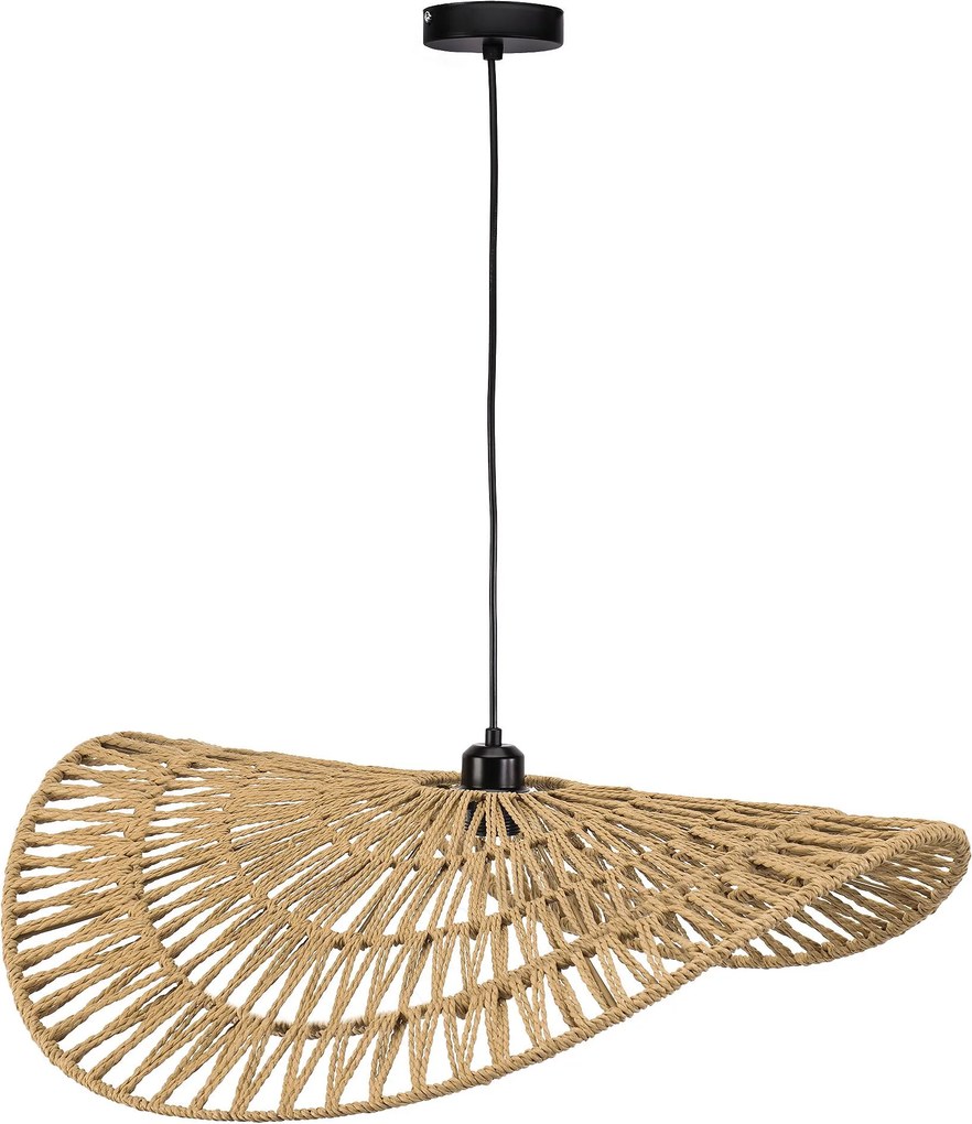 Toolight Toolight, závesné stropné svietidlo 80cm, 1xE27, APP1740-1C, čierna-hnedá, OSW-06063