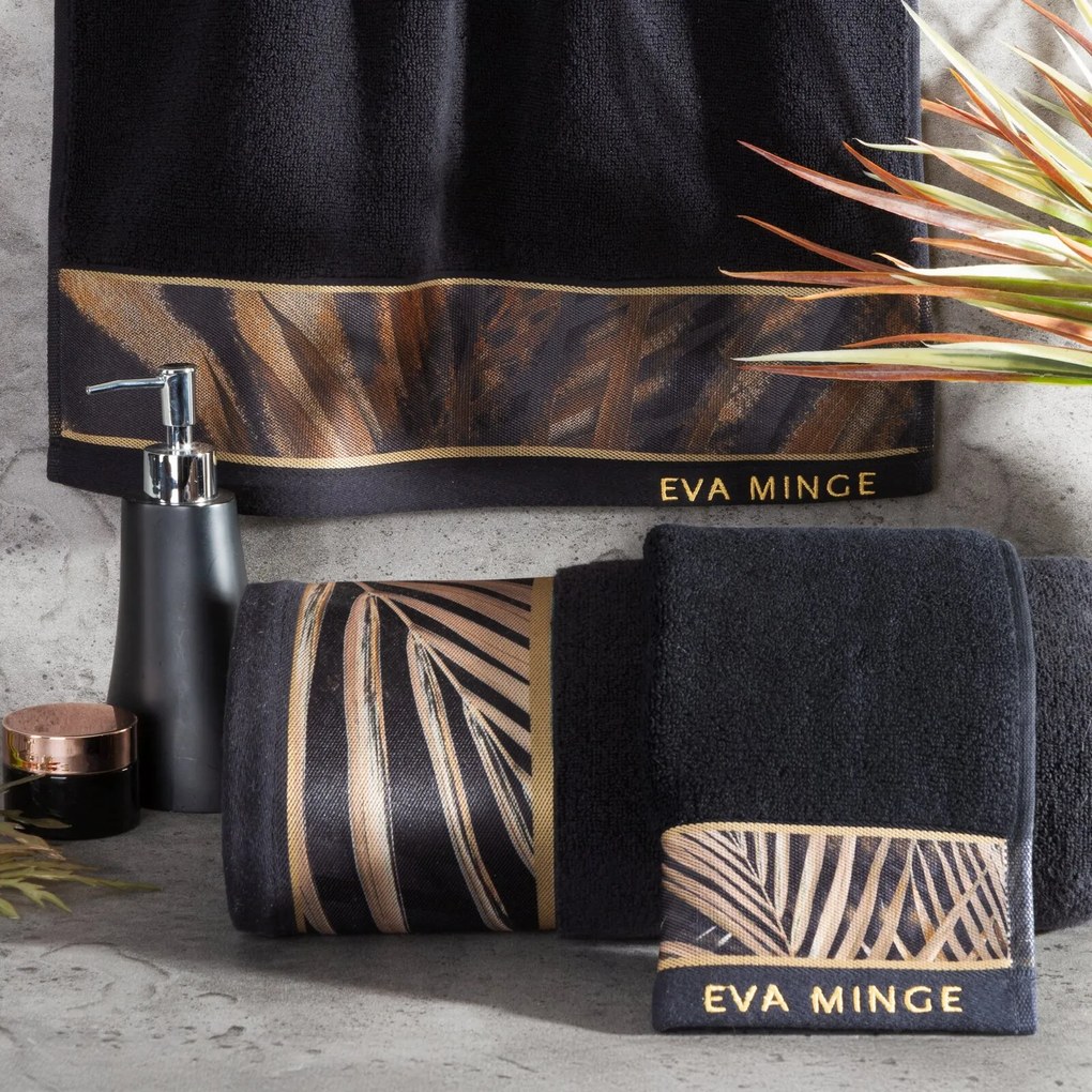 FROTÉ UTERÁK EVA MINGE11 50X90 CM ČIERNA