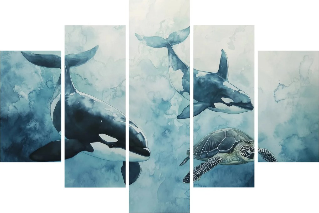 Obraz - Podmorská maľba (150x105 cm)