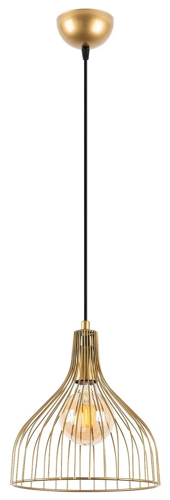 Závesné svietidlo Cafu III zlaté