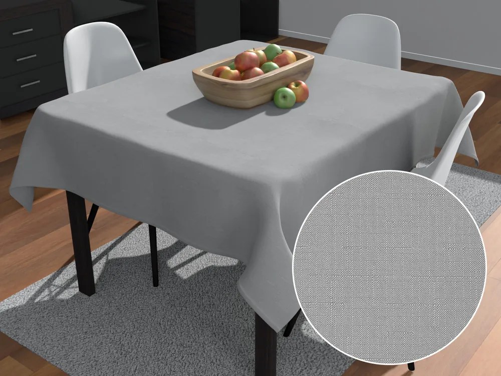 Biante Teflónový štvorcový obrus TF-019 Sivý 80x80 cm