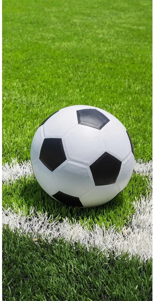 Zelená bavlnená detská osuška 70x140 cm Football – Jerry Fabrics