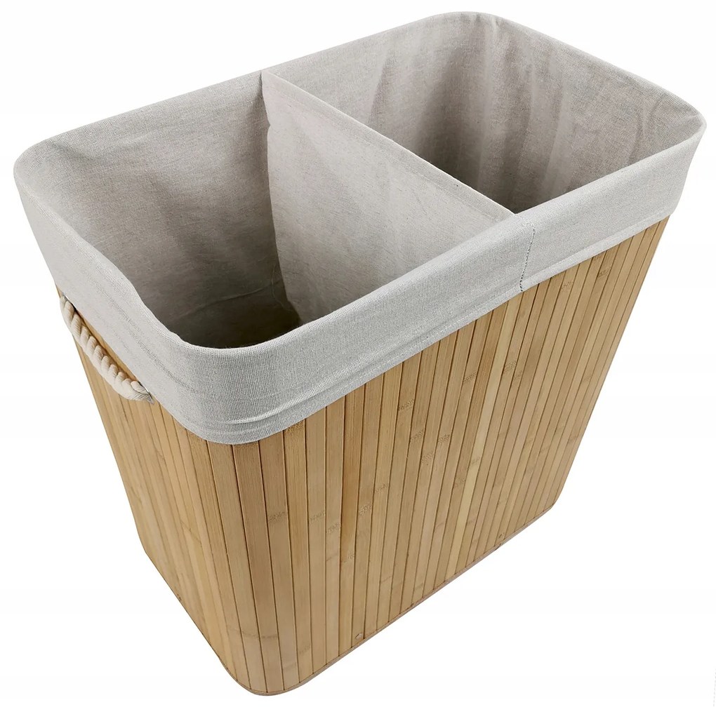 Dekorstudio Bambusový kôš na prádlo 120l