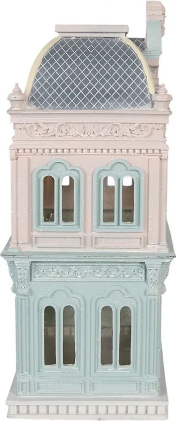 Decorative Figurine House 19x15x38 Cm Blue Plastic - 19*15*38 cm