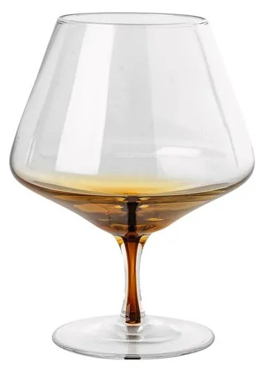 Sklenice na koňak/ brandy Broste AMBER 450ml čirá karamelová
