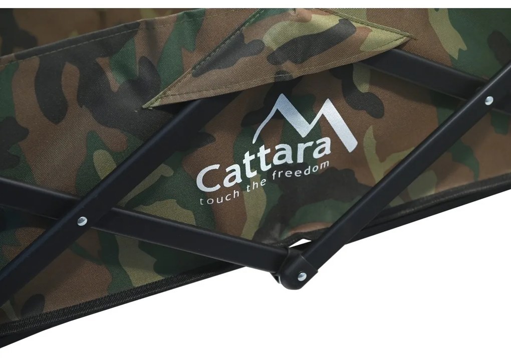 Cattara 13704 Kempingový vozík skladacie Trogir Army, 104 x 86 x 55 cm, M