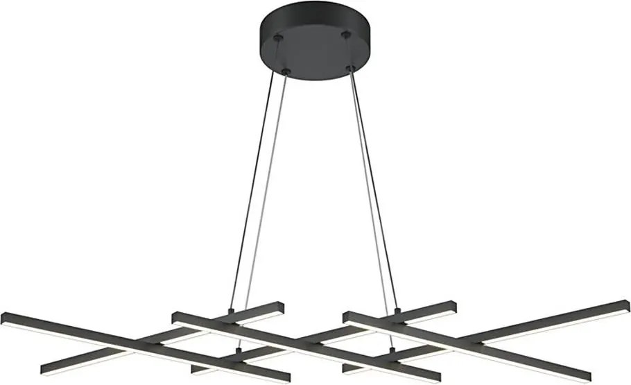 Maytoni MOD244PL-L50BK - LED luster na lanku HALO LED/40W/230V čierny