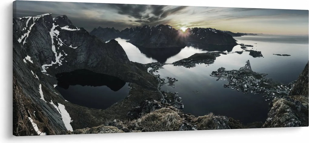 Obraz - Nórske pohorie (120x50 cm)