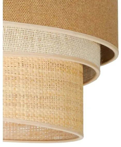 Duolla - Prisadený luster YUTE TRIO 3xE27/15W/230V pr. 60 cm hnedá/šedá/béžová