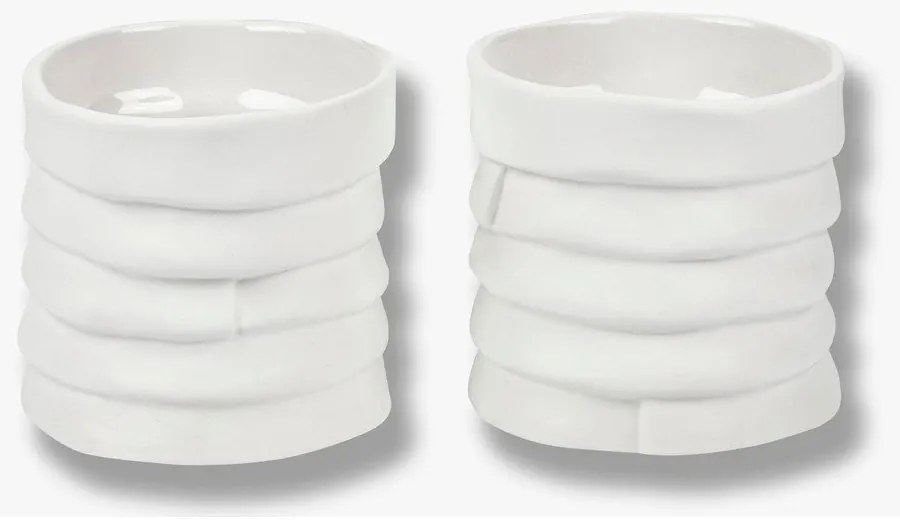 Porcelánové svietniky v súprave 2 ks Ribbon – Mette Ditmer Denmark