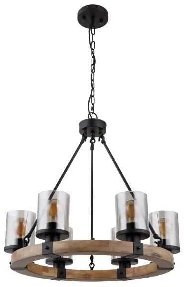 Globo 15555-6H - Luster na reťazi LILA 6xE27/60W/230V