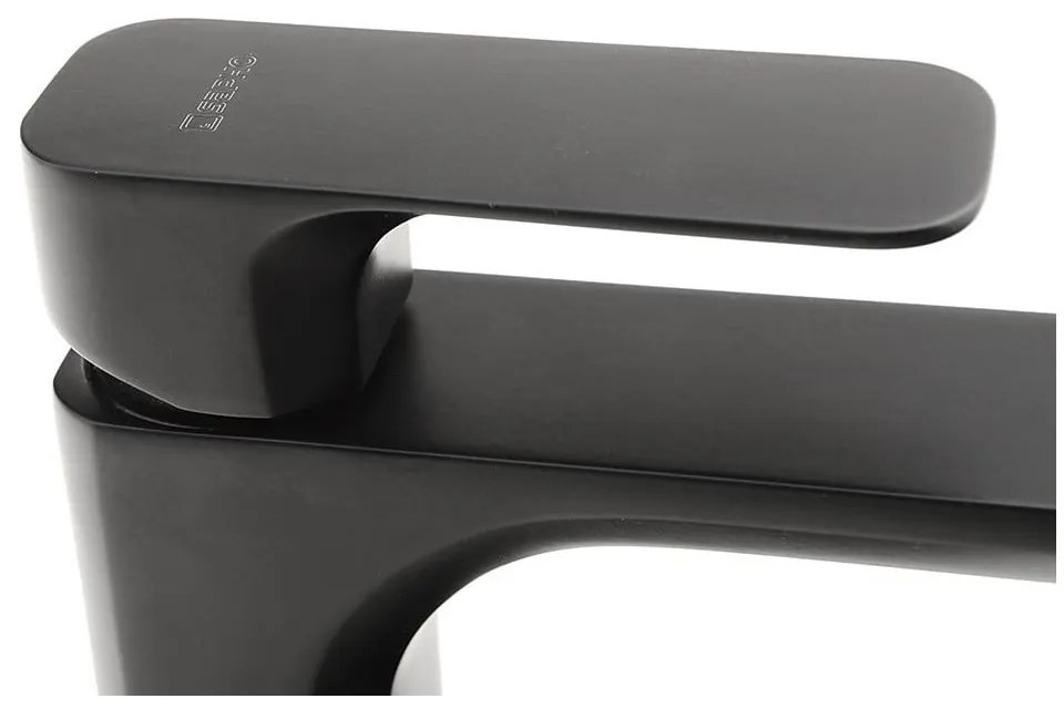 Matne čierna stojančeková umývadlová batéria Spy – Sapho