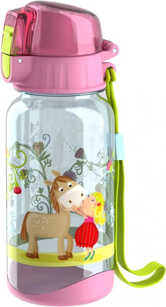 Zdravá fľaša pre deti plastová Vicki &amp; koník Pirli Haba 400 ml pre dievčatá