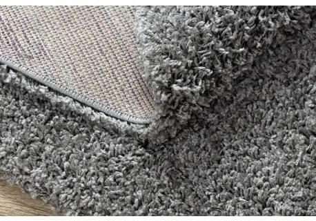 Okrúhly koberec SOFFI shaggy 5cm sivá Veľkosť: 100cm - kruh