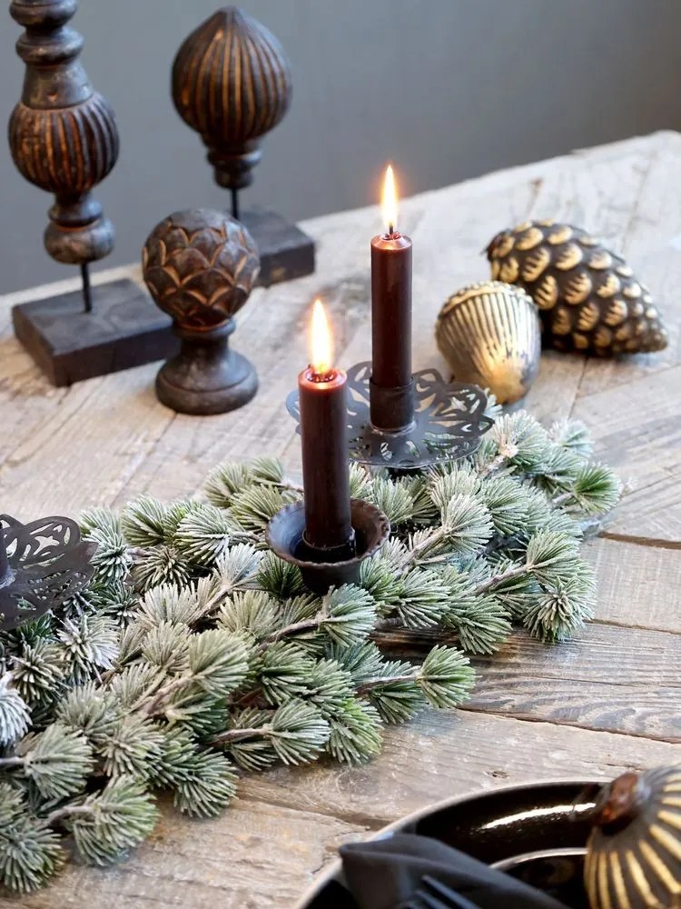 Vianočná cédrová girlanda so šiškami a bobuľami Cedar Garland - 190 cm