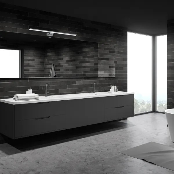 LED kúpeľňové osvetlenie zrkadla SHINE LED/15W/230V 80 cm IP44 lesklý chróm