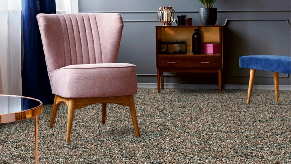 Associated Weavers, Koberec metráž Signal 98 šedohnedá, na mieru, šíře 5m, hnedá, filc, chodba / predsieň