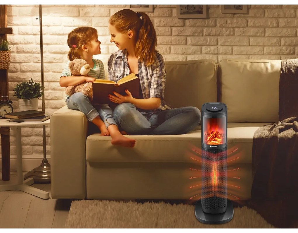 Beper P203TER011 stĺpový keramický ohrievač s ventilátorom