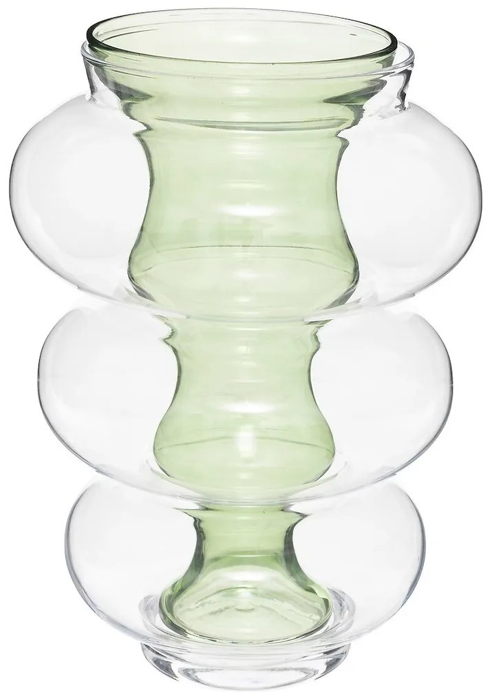Sklenená váza Matali Green 25,5x25,5x35 cm