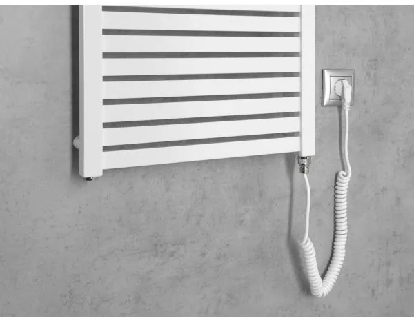 Aqualine - Kúpeľňový elektrický radiátor TONDI-E 500W/230V 133 cm biela